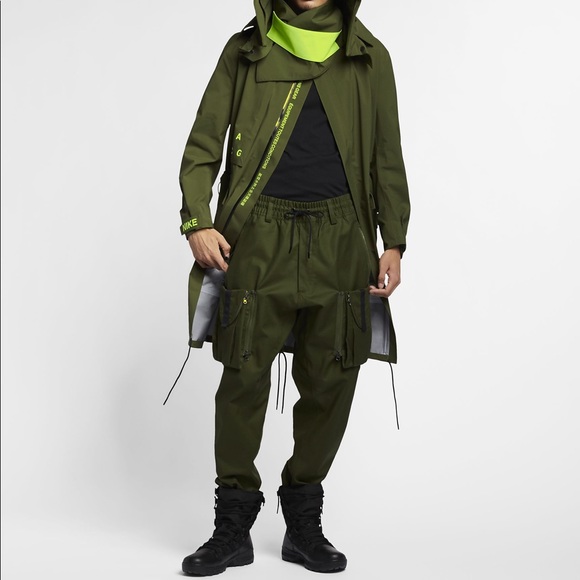NEW Nike NikeLab ACG Cargo Jogger Pants Olive Mens - Picture 6 of 8